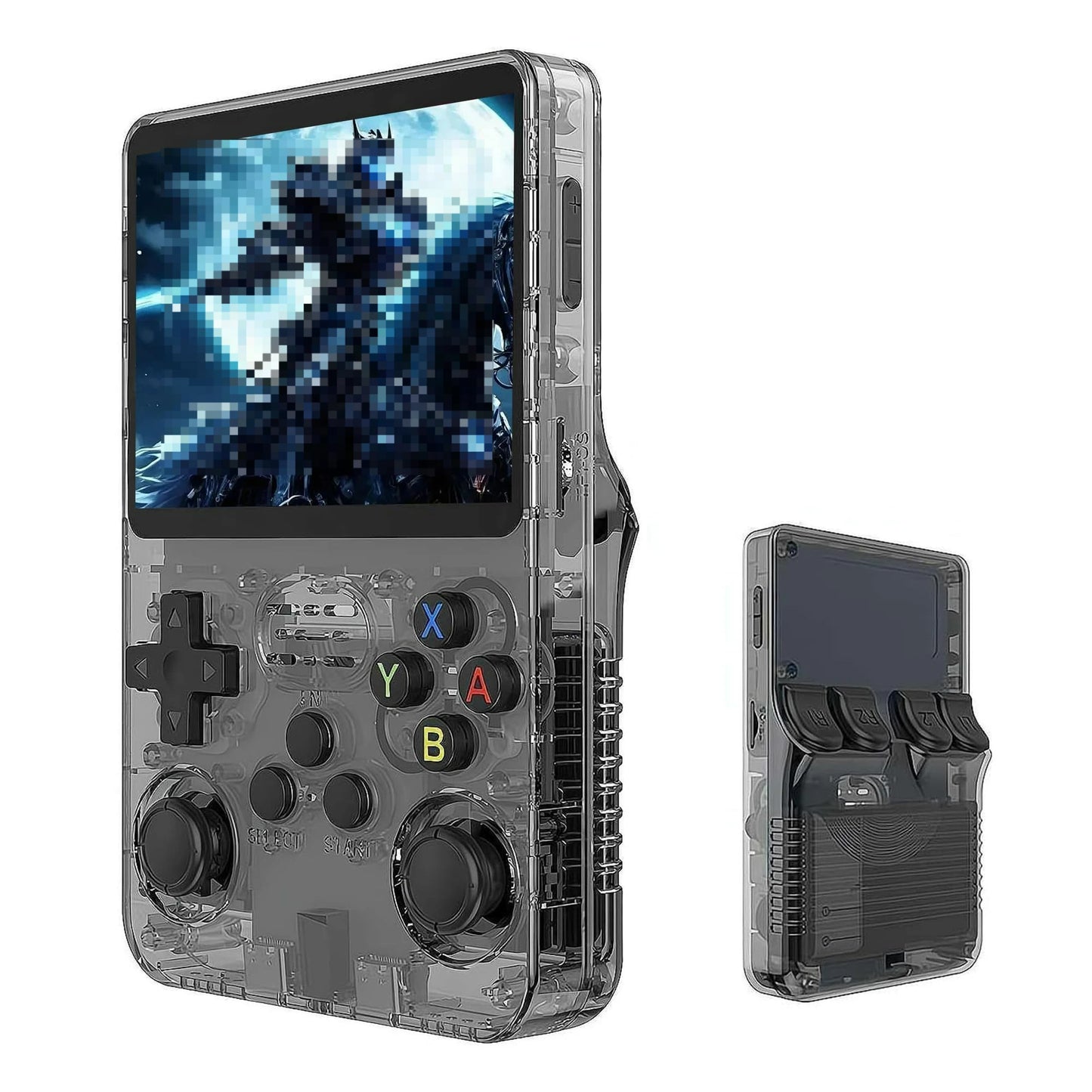 New Retro R36S Handheld Video Game Console 3.5 Inch IPS Screen 64GB Preloaded Games Portable Pocket Player with Linux System